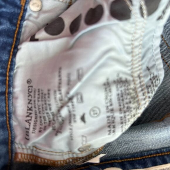 Anthropology Blank NYC Medium Wash Skinny Classique  Low rise  Size 27 NWT - Picture 8 of 9